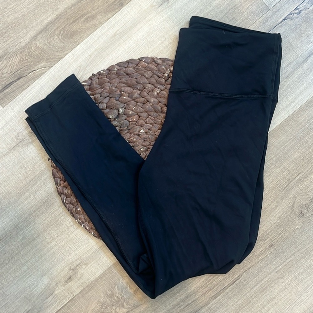 90 Degree By Reflex Cropped Black Leggings Size L